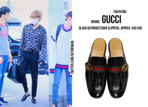 taehyung gucci shoes|zoom tv Gucci outfits.